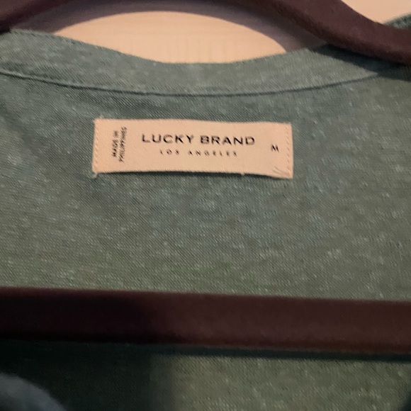 Lucky Brand Women’s Blue Sleeveless Tie Neck Relaxed Cami Top - Size Medium, NWT - Picture 5 of 9